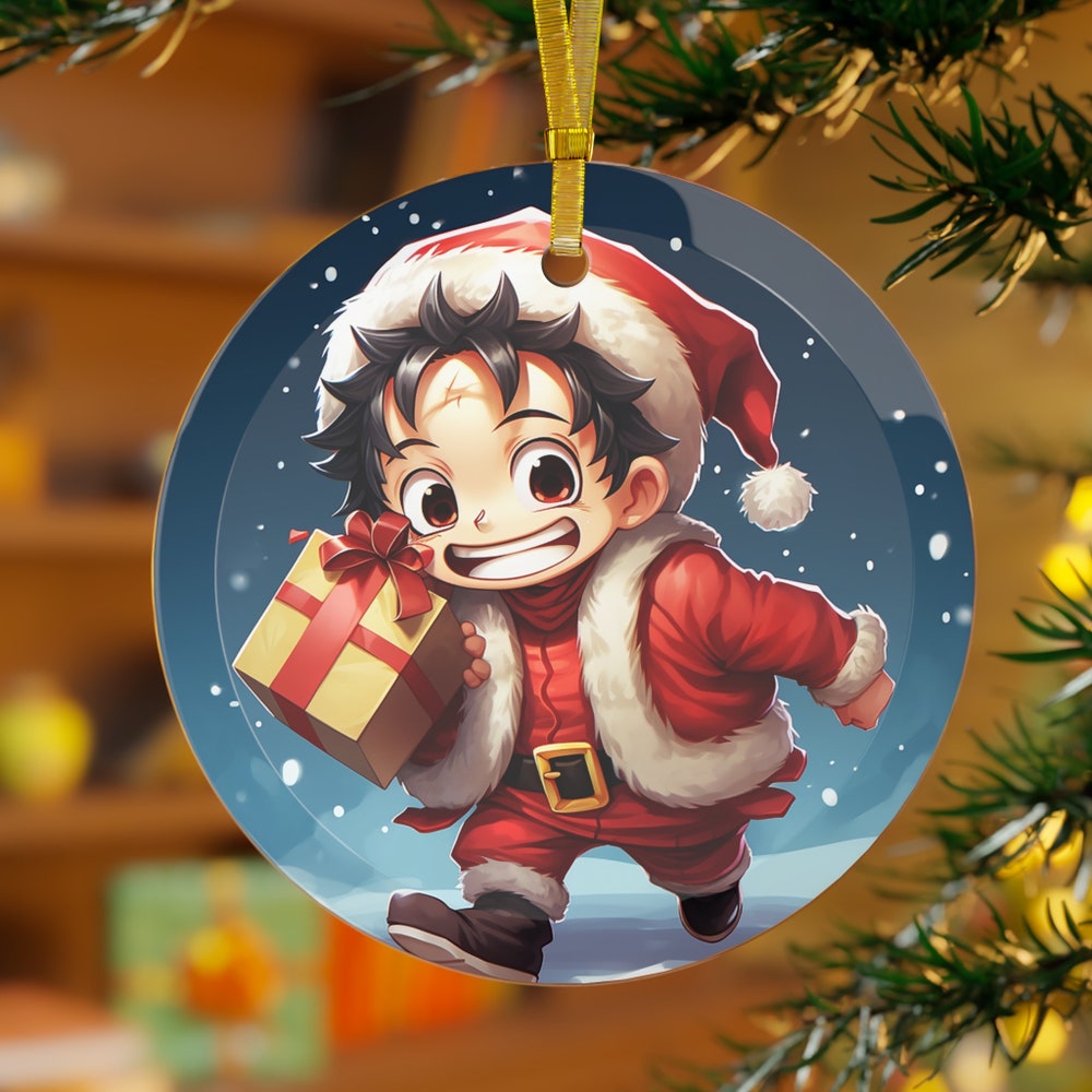 Pirate King Santa - Luffy Dressed as Santa Clause Ornament
